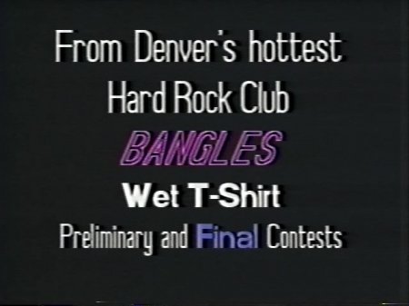 Bangles Wet T-Shirt Finals (1991)